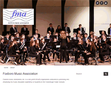 Tablet Screenshot of foxboromusic.com